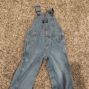 OshKosh B'gosh Blue Striped Overalls